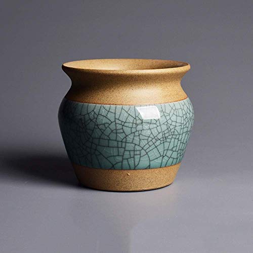 Pot de fleur en céramique de style rétro YRYRYW pour bonsaï et petite plante juteuse