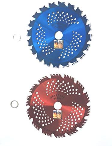 2pk-10-COMBO Pack - (1) 20 Teeth Hawk & (1) 80 Teeth Razor - Hybrid Pack - RENEGADE BLADE® - Carbide Brush Cutter Weed Eater Blades - 254mm Diameter