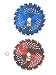 2pk-8"-COMBO PACK - (1) 20 teeth HAWK & (1) 56 teeth RAZOR -"HYBRID" Pack - RENEGADE BLADE - Carbide Brush Cutter weed eater Blades - 203mm diameter