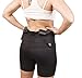 Graystone CCW Women's Two Pocket Holster Short with Outer Thigh Pocket Concealed Carry Compression Clothing Spandex (Black, X-Large)