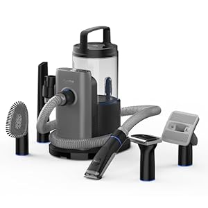 Professional Plus Pet Grooming Vacuum Kit, 5 Pet Grooming Tools, 2L Canister, Works for All Dogs, Cats, and Pet Fur