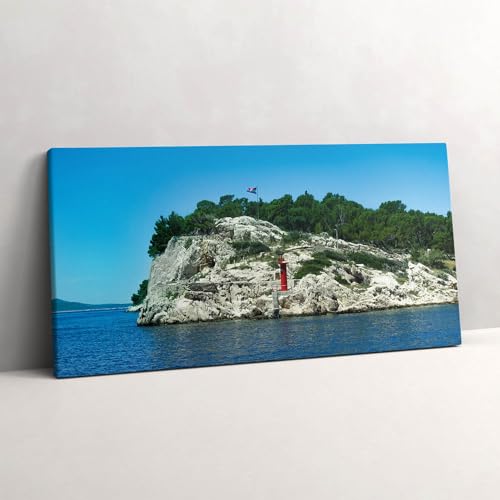 Tableau photo sur toile route panoramique Split Croatie 120x60cm