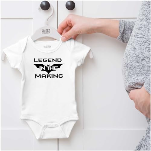 Image of Brisco Brands Legend in the Making Superhero Baby Romper Boys or Girls
