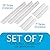 Sofa Slipcover Tucks 7 Pieces, Slipcover Grips for Sofa, Essential Slipcover Stays to Keep Sofa Covers in Place, Fit Most Sofas & Armchairs, Great for Pet Owners, 3 pieces 13” Long & 4 pieces 7” Long