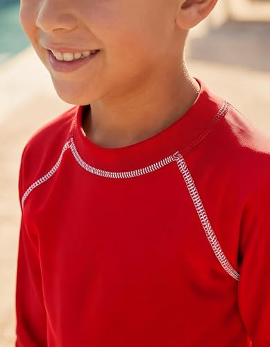 Image of City Threads Rash Guard for Boys SPF 50+ Made in USA, Long Sleeve Swim Shirt with Sun Protection, Toddler, and Youth Sizes
