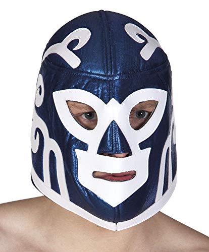 Preisvergleich Produktbild Boland 04221 Wrestling Maske Titan Fighter, blau, Standard