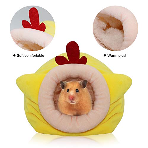 RYPET Hamster Bed Houses and Hideouts Small Animal Hamster Stuff Rat Cave Bed Cage Nest Accessories - Thumbnail 3