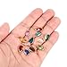 PATIKIL Birthstone Charm Beads Drop Pendant, 12Pcs Crystal Handmade Birthstone 0.63 x 0.31 for Personalized Earrings Bracelet Necklace Pendant Keychain Jewelry Making,