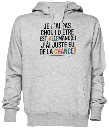 Grey unisex hoodie est-allemand le sweat idéal pour le week-end
