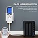 YOUTHINK Electricity Usage Monitor, Power Meter Plug Home Energy Consumption Analyzer with Digital LCD Display Overload Protection Watt Volt Amps Wattage KWH