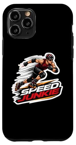 Speed Junkie Rollerblader�̈��p�� �ʔ������Ń��[���[�u���[�h �X�}�z�P�[�X iPhone 11 Pro �p