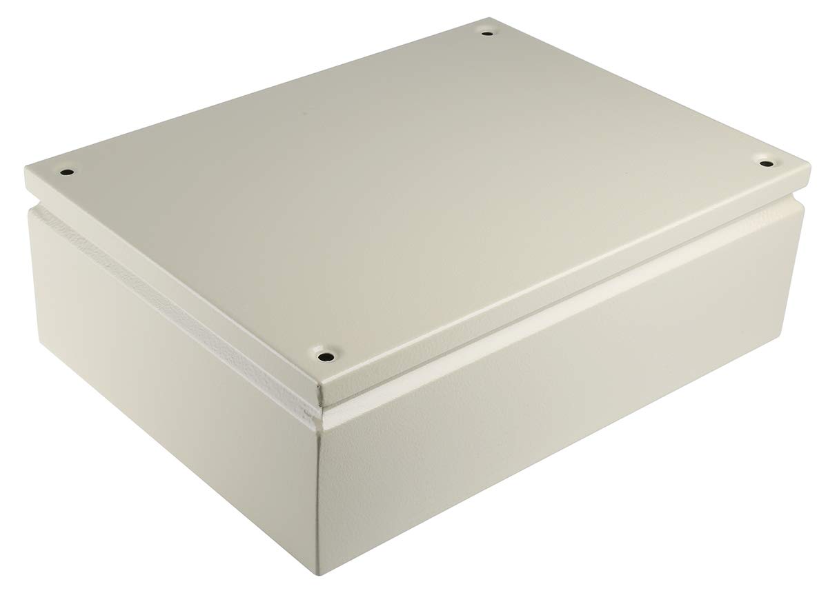RS PRO ST Stahl Abzweigdose Grau IP66 IECEx Breite 300mm Höhe 120 mm Länge 400 mm