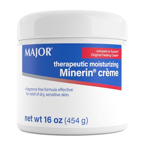 MAJOR Therapeutic Moisturizing Minerin Créme - Body Cream Moisturizer for Dry Skin - Fragrance-Free - 16 Oz. (1 Pack)
