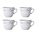 Pfaltzgraff Trellis Coastal 16-Piece Dinnerware Set, Service For 4, White
