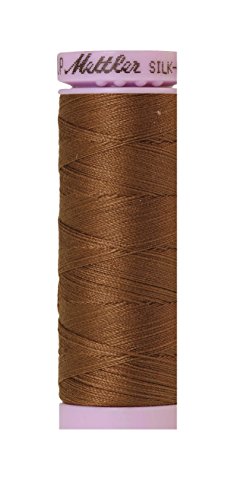 Hilo de algodón sólido Mettler Silk-Finish, 164 yd/150 m, color Pecan miniatura 1