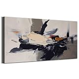 Arjun Abstract Canvas Wall Art Textured 58x29 inch