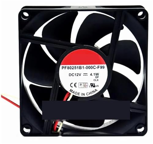 Ventilateur pour serveur PF80251B1 12V 80mm résout les pannes de chaleur