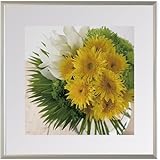 ソフケン アルミ額縁 HIBIYA-KADAN フラワーフレームアート Summer Breeze Sunflower (夏風のひまわり) 【プレゼント、お祝い、記念品、お見舞い、花束の代わりに日比谷花壇のお花ポスター】