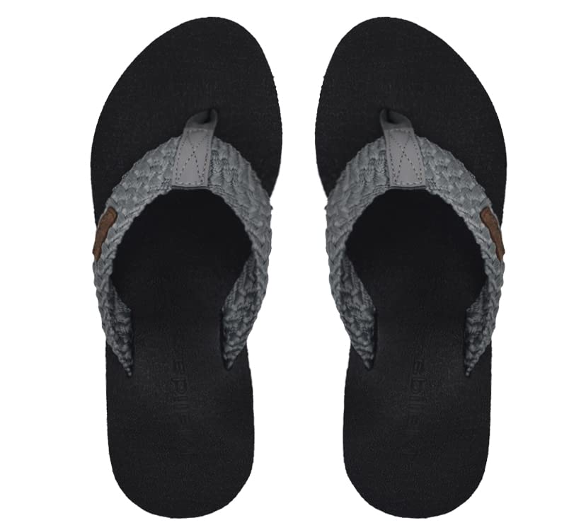 Image of MALIDA Womens Wedge Arch Support Flip Flops Cushion Soft Rubber Midsole Platform Thong Sandals with Rubber Sole