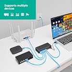 2025 New Gigabit Ethernet Splitter 1 to 7-1 in 7 Out High Speed Either Network Splitter, 1000Mbps Internet Cable Splitter, Dual LAN RJ45 Port Router Switch Work with Cat5/5e/6/7/8 Cable - Image 4