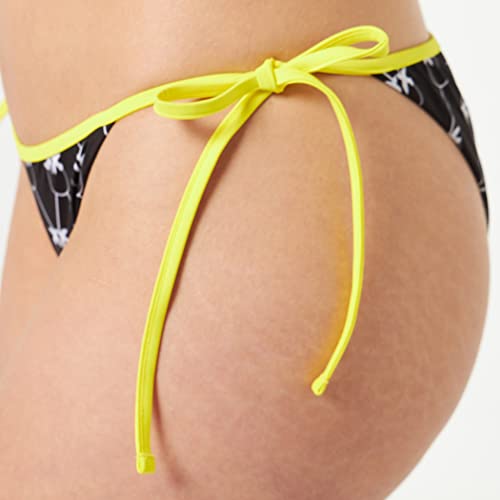 Pinko Damskie majtki od Tecno Jer od bikini, Czz_czarny/biały/żółty, XS