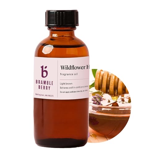 Bramble Berry Wildflower Honey Fragrance Oil 2 oz | Sweet Floral & Golden Honey Scent for Soap Candles Bath Bombs & Lotion | Skin Safe Vegan Paraben & Phthalate Free DIY Craft Essential