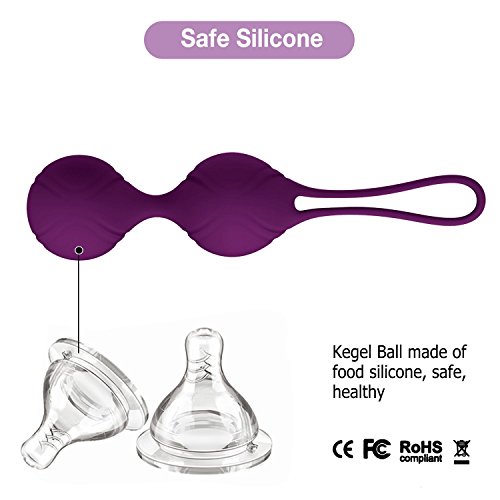 Abandship 2 in 1 Kegel Balls Kit - Ben Wa Kegel Balls for Women Beginners & & Advanced, 3 Weights Doctor Recommended Kegel Exercise Weights Products for Women Bladder Control and Pelvic Floor Training