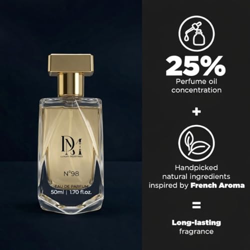Image of Perfume N98 for Men | Eau De Parfum (EDP) Long-Lasting Amber Woody Luxury Perfume | Office Wear, Date Night & Daily Use | Premium Parfum Gift For Men - 50ML