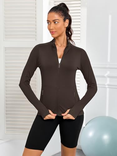 Image of VUTRU Women's Workout Yoga Jacket Full Zip Running Track Jacket
