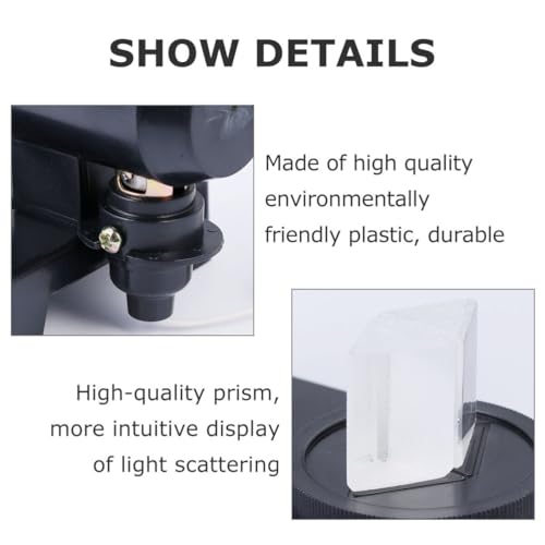 1 Satz Licht Dispersion experimentelle Ausrüstung Refract Physik experimente optisches Kristallfotografie-Prismenset Bildungsglas Dreiecksprisma Lehrapparat Laborgeräte Kamera