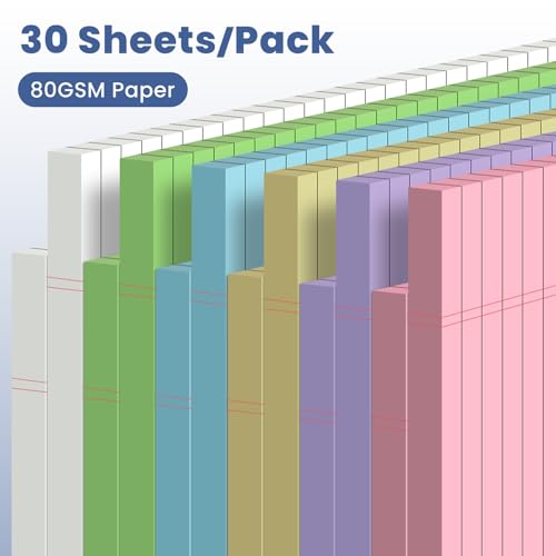 Bloc-notes lignés de couleur pour éviter d'oublier vos notes
