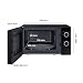 Samsung Solo-Mikrowelle, 700 W, Epoxy-Garraum mit 20 l Volumen, 5 Leistungsstufen, Defrost, Schwarz, MS20A3010AL/EG