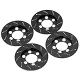 4pcs RC Brake Caliper Set, Aluminum Alloy Brake Disc for 1.9 Inch Wheel, Simulated Brake Rotor with Realistic...