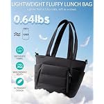 Lunch Box for Women Puffy Insulated Lunch Bag Tote Cooler Bag - Image 4