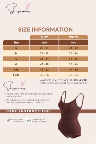 Image of SHAPEMOUR Thong Bodysuit for Women, Slimming Design Shapewear for Women, Tummy Control Body Shaper with Silicone Grip, No Steel Bones for All Day Comfort, Seamless Sculpting Bodyshaper