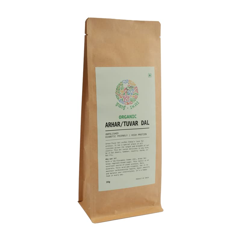 IKAI Organic Arhar/Tuvar Dal 1000 gm