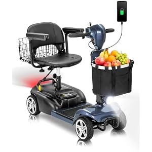 Mobility Scooter for Seniors & Adults, 4 Wheel Foldable Scooter