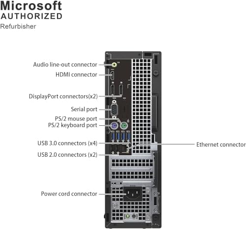 Dell Optiplex 7050 SFF Desktop PC Intel i7-7700 4-Cores 3.60GHz 32GB DDR4 1TB SSD WiFi BT HDMI Duel Monitor Support Windows 11 Pro Excellent Condition(Renewed) - 1