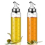 Aus langlebigem Glas in Lebensmittelqualität und Edelstahl-Ausgießer, unser Olivenölspender ist gebaut, um Ihnen ein sicheres und gesundes Kochen zu bringen. Keine Tropfen, Verschütten oder Unfälle mit diesen Flaschen.