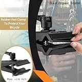 RATSTONE Stojak rowerowy 2 w 1, wieszak na rower ścienny, ściana i stół warsztatowy, 360° obrotowy, wspornik do 40 kg, regulowana konstrukcja ze stali węglowej do rowerów górskich