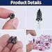 Opvixi Screw in Tire Plugs, 70 Pcs Tire Repair Screws, Tire Repair Rubber Nail Kit, Tire Screw Plug Repair Kit, Self Screw in Tire Repair Plugs for Car, Motorcycle, Truck, Tractor Tire Puncture Repair