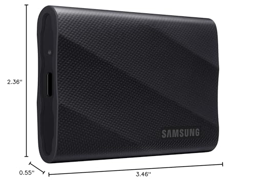 Samsung T9 Portable SSD 2TB, USB 3.2 Gen 2x2 External Solid State Drive, Seq. Read Speeds Up to 2,000MB/s for Gaming, Students and Professionals, MU-PG2T0B/AM, Black