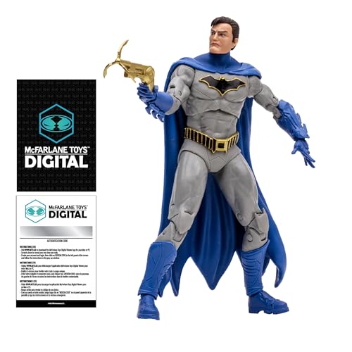Ideale per fan e collezionisti: sia esposto come parte di una collezione o utilizzato per giochi fantasiosi, questa action figure Batman è un must per gli appassionati di DC Comics, offrendo autenticità e qualità artigianale.