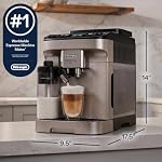 De'Longhi Magnifica Duo Automatic Espresso Machine, Milk Frother, Silver - Image 3
