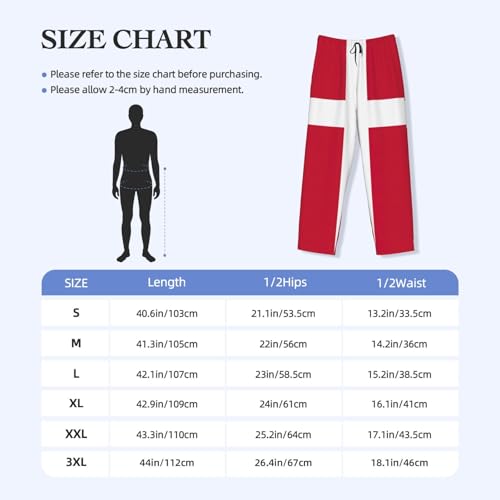 Pantalon de pyjama imprimé drapeau danois idéal pour vos vacances - 7
