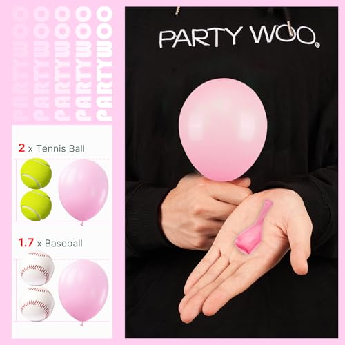 Image of PartyWoo Pastel Balloons 100pcs 5 Inch Pastel Rainbow Latex Balloons for Baby Shower Gender Reveal Engagement Bachelorette Easter Bridal Shower Anniversary Retirement Birthday Party Decorations