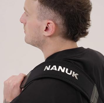 NANUK Adjustable Shoulder Strap, 57.5 Heavy-Duty, Padded with Non-Slip AirCell Cushioning Black