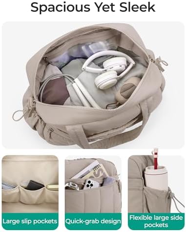 BAGSMART Duffle Bag for Travel, Gym Bag for Women, Weekender Carry on — view 2