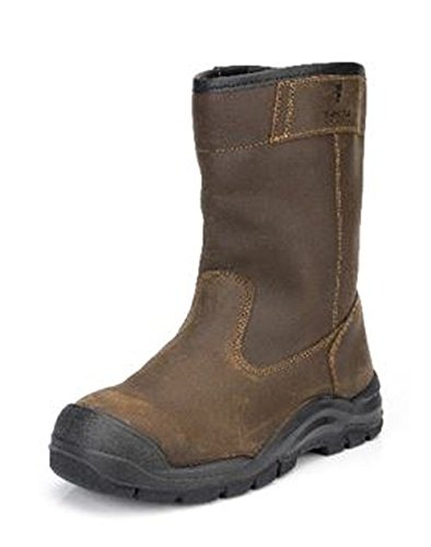 Lendeo Polar Brown S3 CI SRC – Bottes De Sécurité Hiver Doublées Chaudes, Embout Protection, Semelle Anti-Crevaison & Antidérapante, Marron