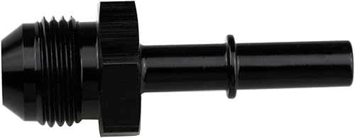 Miniatura 10 de KRD PERFORAMANCE 90 grados de aluminio 38 SAE conexión rápida a 6AN macho Push On EFI línea de combustible adaptador conector negro